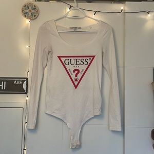 S White Guess Bodysuit